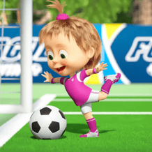Help Masha score a goal!