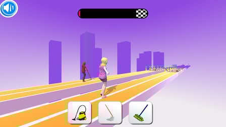Bridge Cleaner Runner Game - Screenshot 1