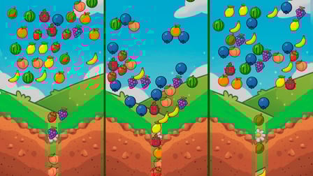 Connect the fruits: Drop into the gap - Screenshot 2