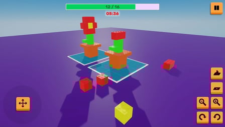 Blocky Set - 3d brick constructions - Screenshot 1