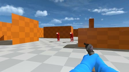 War of the Red and Blue Soldiers: Shooter - Screenshot 1