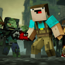 Noob Brawler: Battles in Mine PvP versus Zombies