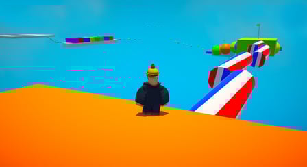 Obby: Hardcore Trampoline Parkour - Screenshot 2