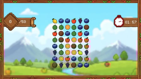 Fruits Three In A Row - Screenshot 1