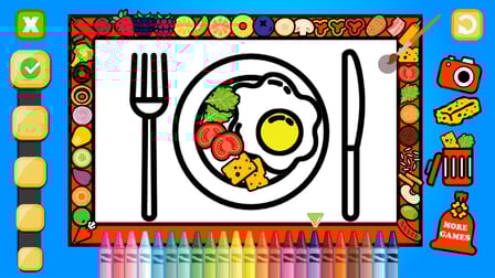 Color and Decorate Dinner Plate