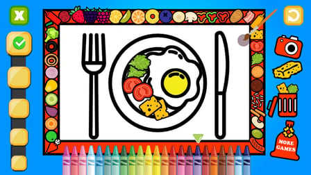 Color and Decorate Dinner Plate