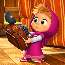 Put the puzzles together with Masha!