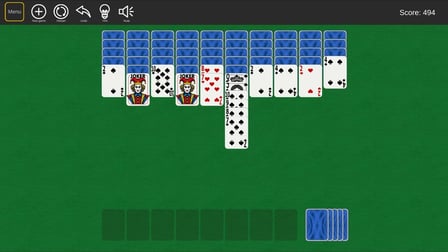 Spider and Joker Solitaire (1, 2, 4 suits) - Screenshot 1