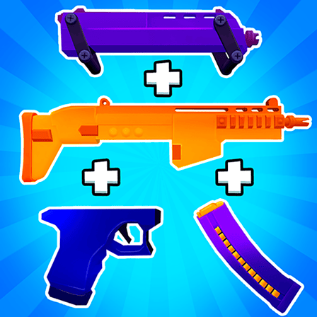 Blocks Shooter 3D! Run, Shoot, Merge Weapons!