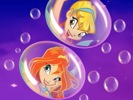 Draw Winx Bubble Path