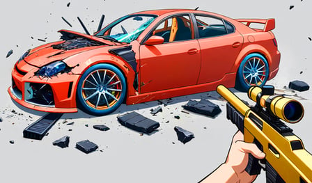 Destroy the car 3D