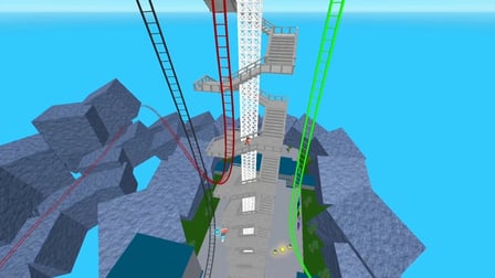 Obby: World`s Tallest Roller Coaster - Screenshot 3