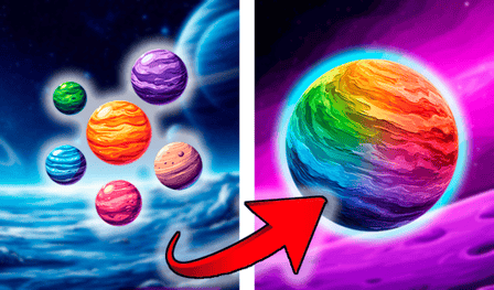 Connect the planets: Merge