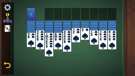 Spider Solitaire: Leader Battle (1, 2, 4 suits) - Screenshot 3