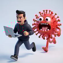 Hacker: escape from the virus