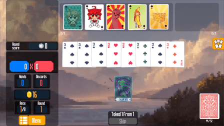 Quin. Balatro-like poker-solitaire - Screenshot 2