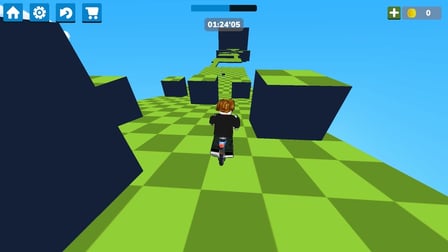 Obby, but you're on a motorcycle - Screenshot 1