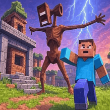 Sirenhead attacks monster school