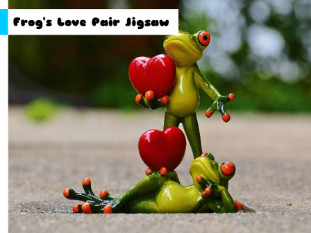 Frog's Love Pair Jigsaw