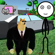 Stick in the city of memes