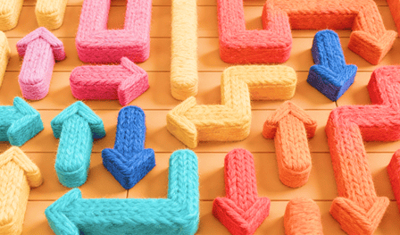 Remove Arrows: Yarn Weaving