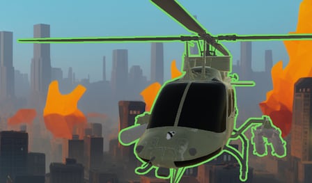 Helicopter Simulator: Destruction