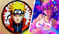 Anime cross stitch!
