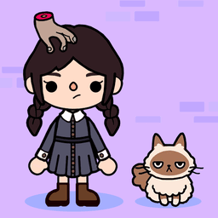 Toca Boca Wednesday Addams