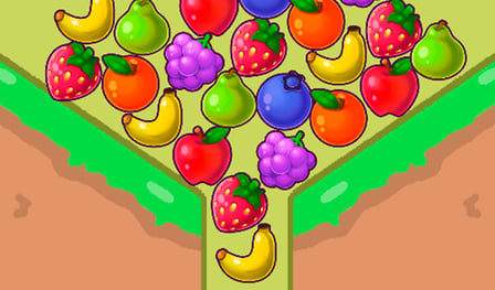 Drop all the fruits and delete them!