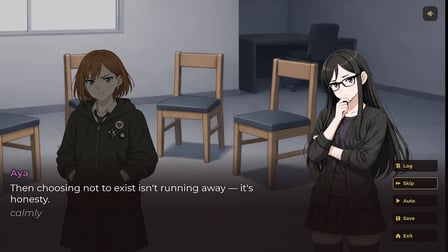 Visual novel: Support Group - Screenshot 1