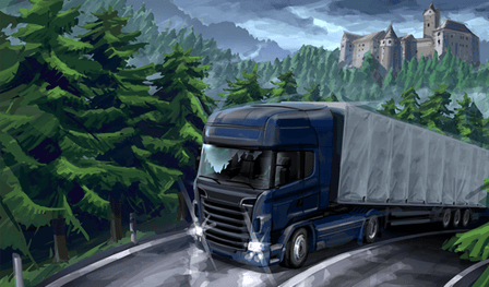 Realistic trucker simulator