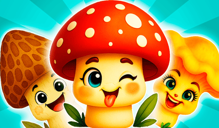 Merge mushrooms: Mushroom World!