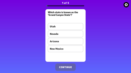 50 States Quiz - Screenshot 1