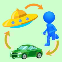 Shape Shift Race Transform 3D