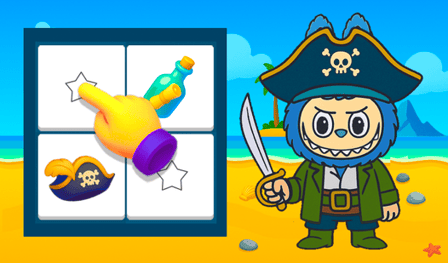 Pirate Labubu: Match Pairs