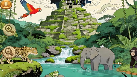 Where's the cat? Find 100 cats! - Screenshot 1