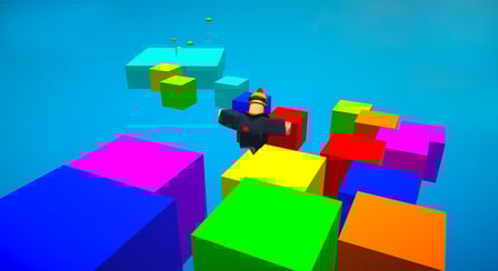 Obby: Hardcore Trampoline Parkour - Screenshot 1