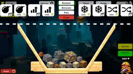 Merge cubes - reach the bedrock - Screenshot 4