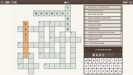 Crosswords: Big Collection - Screenshot 1