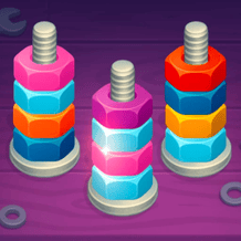 Bolts and Nuts Color Sorting