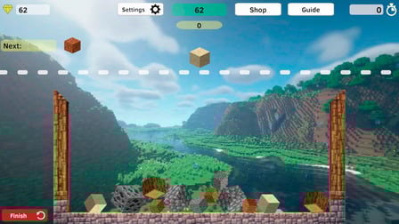 Merge cubes - reach the bedrock - Screenshot 1