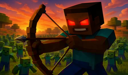Herobrine vs Zombies