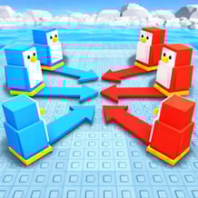 Knockout - Push Penguins on Ice!