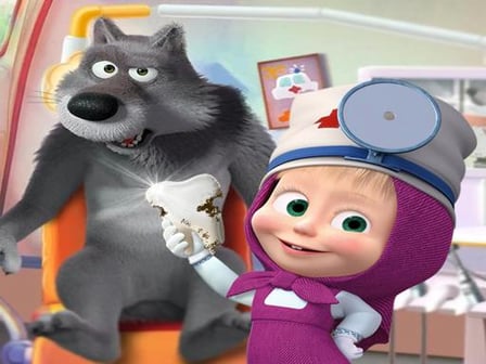 Masha and the Bear- Free Dentist Hospital Surgery 