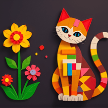 Colored pictures from Pentomino blocks