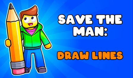 Save the Man: Draw Lines