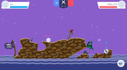 Kodimodi - artillery rpg with a destructible world - Screenshot 1