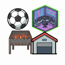 Man's Garage! Connect the items!