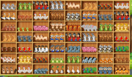Animals on the shelves
