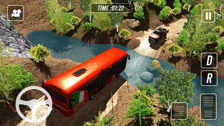 Uphill Climb Bus Driving Simulator Sim 3D